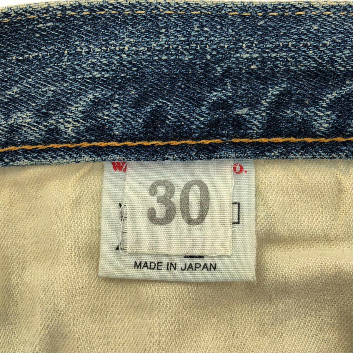 WAREHOUSE Lot.1105 Indigo Used Wash Tapered Jeans Size 30