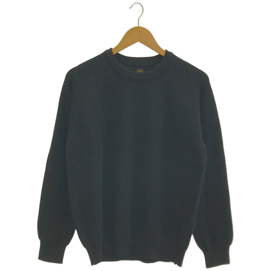 BATONER Black Hard Twist Wool Crew Neck Sweater Size 1