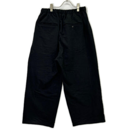 ANCELLM 26SS Black 2-Tuck Cotton Sweatpants Size 1