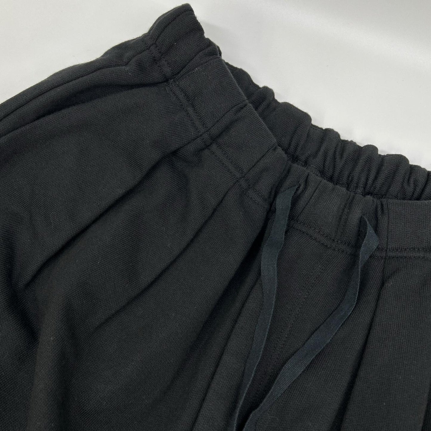 ANCELLM 26SS Black 2-Tuck Cotton Sweatpants Size 1
