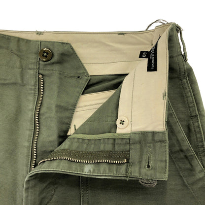 Engineered Garments Olive Cotton Fatigue Baker Pants Size 30