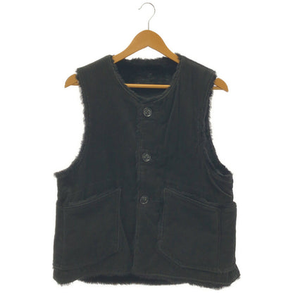 Engineered Garments Black Corduroy Boa Over Vest Size S