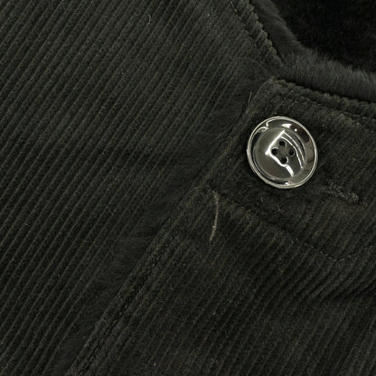 Engineered Garments Black Corduroy Boa Over Vest Size S