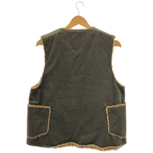 Engineered Garments Brown/Beige Cotton Boa Over Vest Size S