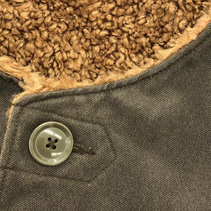 Engineered Garments Brown/Beige Cotton Boa Over Vest Size S