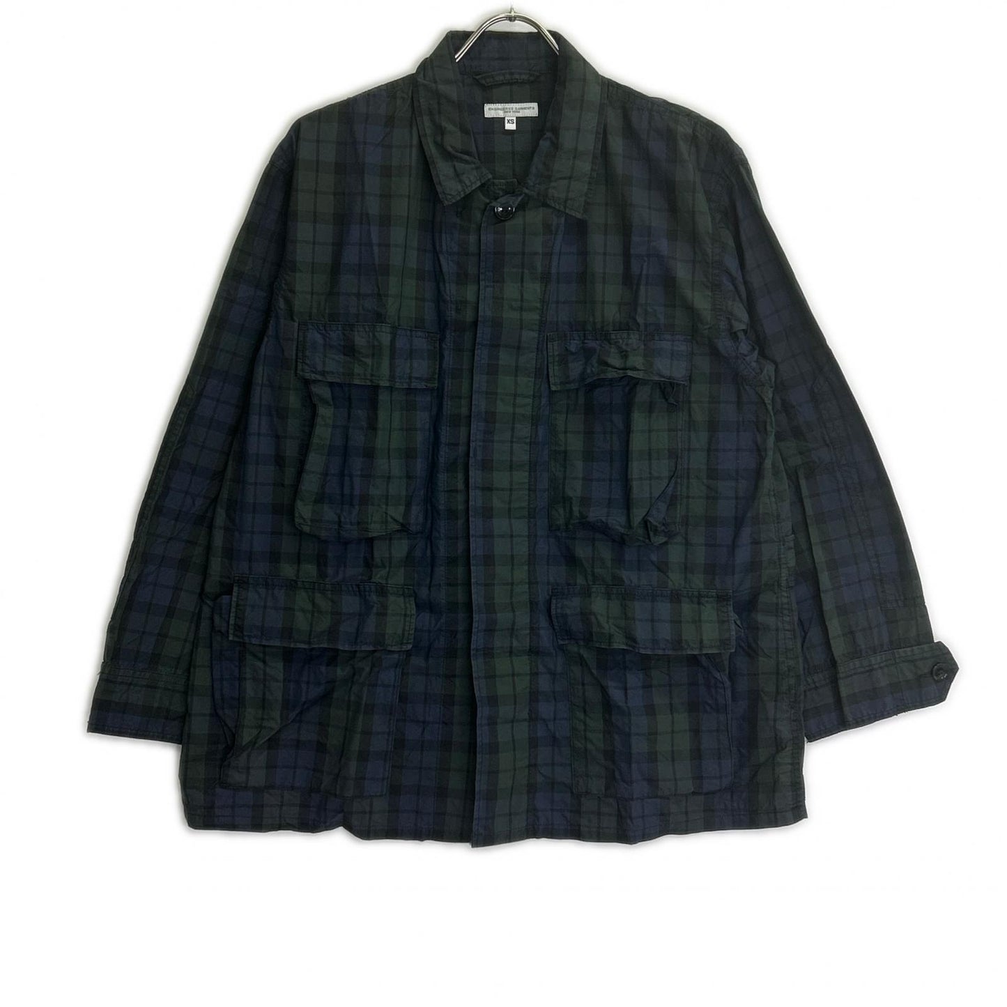 Engineered Garments Navy/Green Blackwatch BDU Jacket Size X