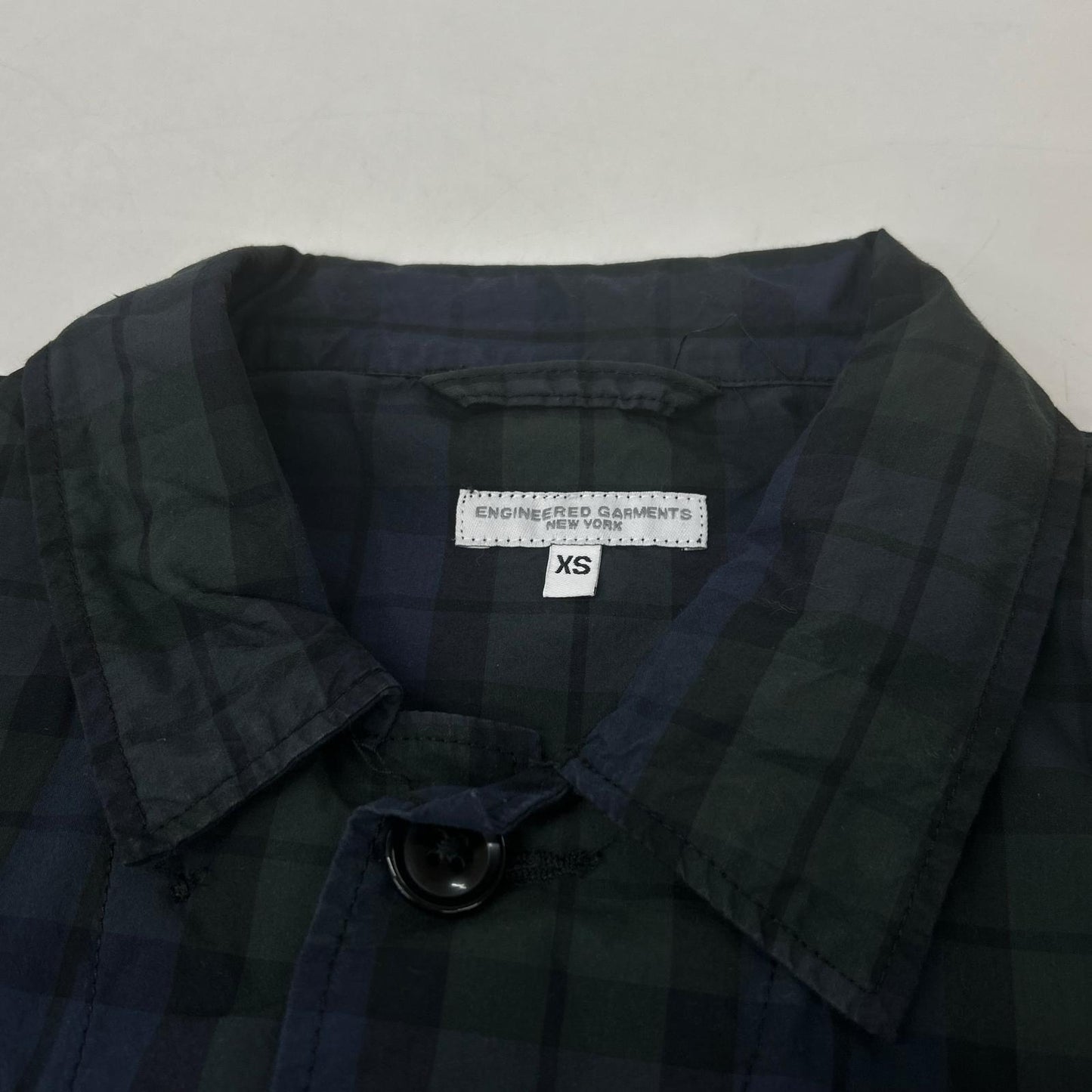 Engineered Garments Navy/Green Blackwatch BDU Jacket Size X
