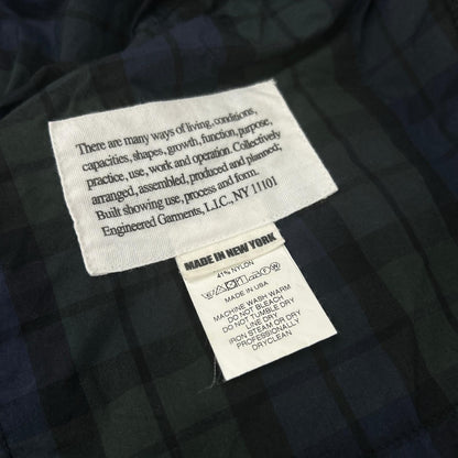 Engineered Garments Navy/Green Blackwatch BDU Jacket Size X
