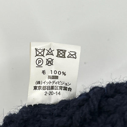 Inverallan Navy Wool Lumber Cardigan Made in Scotland