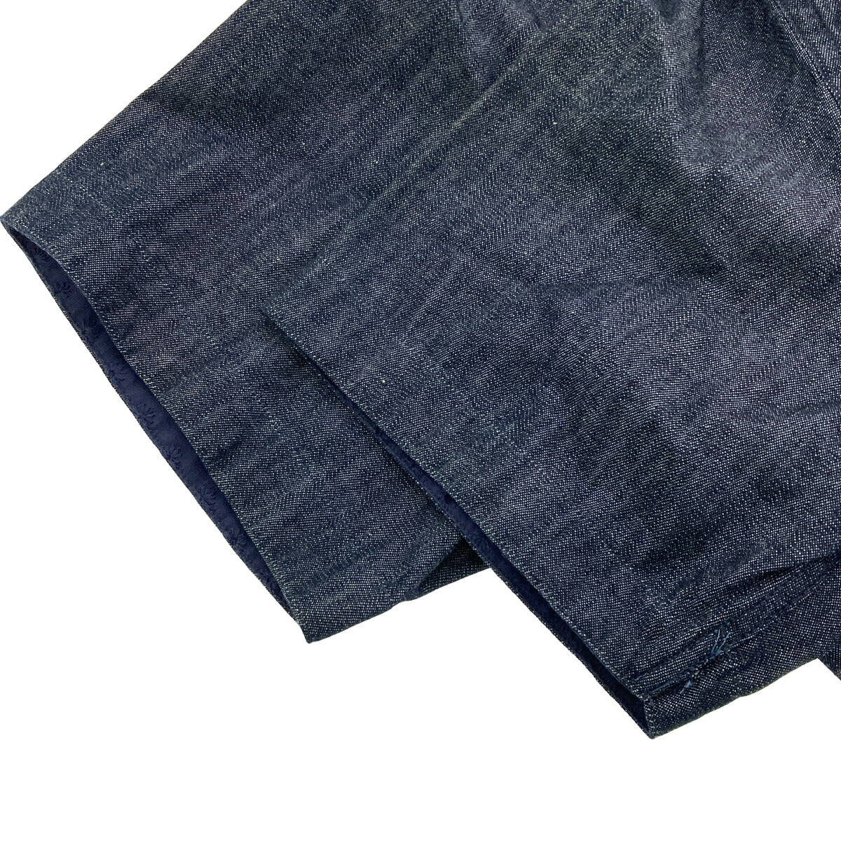 KENNETH FIELD Charcoal Cotton Chambray Collar Shirt Size S