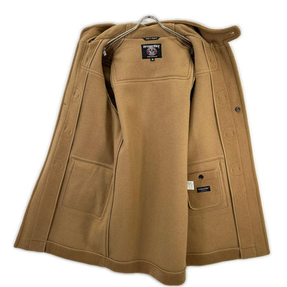 INVERTERE Joshua Ellis Wool Herringbone Coat Camel Size 36