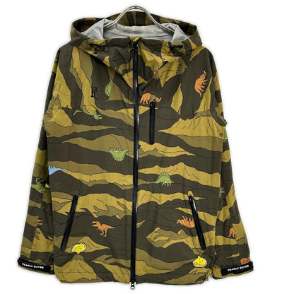 PEARLY GATES Brown Dinosaur Design Nylon Jacket Size 1