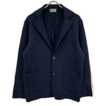 gotairiku Black Wool Milano Rib Knit Jacket Size L