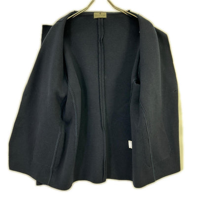 gotairiku Black Wool Milano Rib Knit Jacket Size L