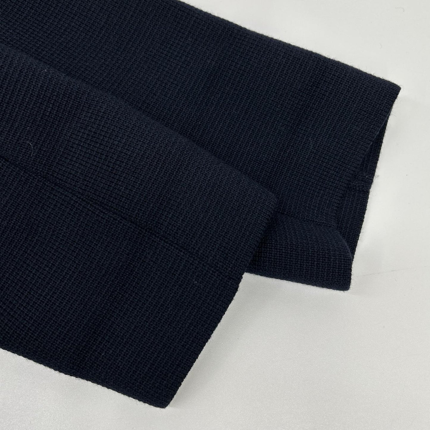gotairiku Black Wool Milano Rib Knit Jacket Size L