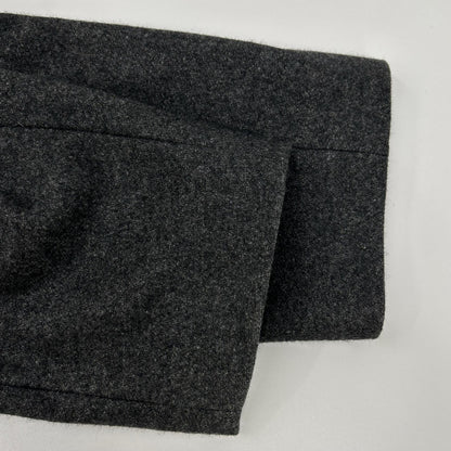 hevo Charcoal Double-Breasted Belted Wool Coat Size 48