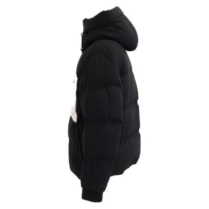 MONCLER AMBOISE Front Logo Hooded Nylon Jacket Black Size 3