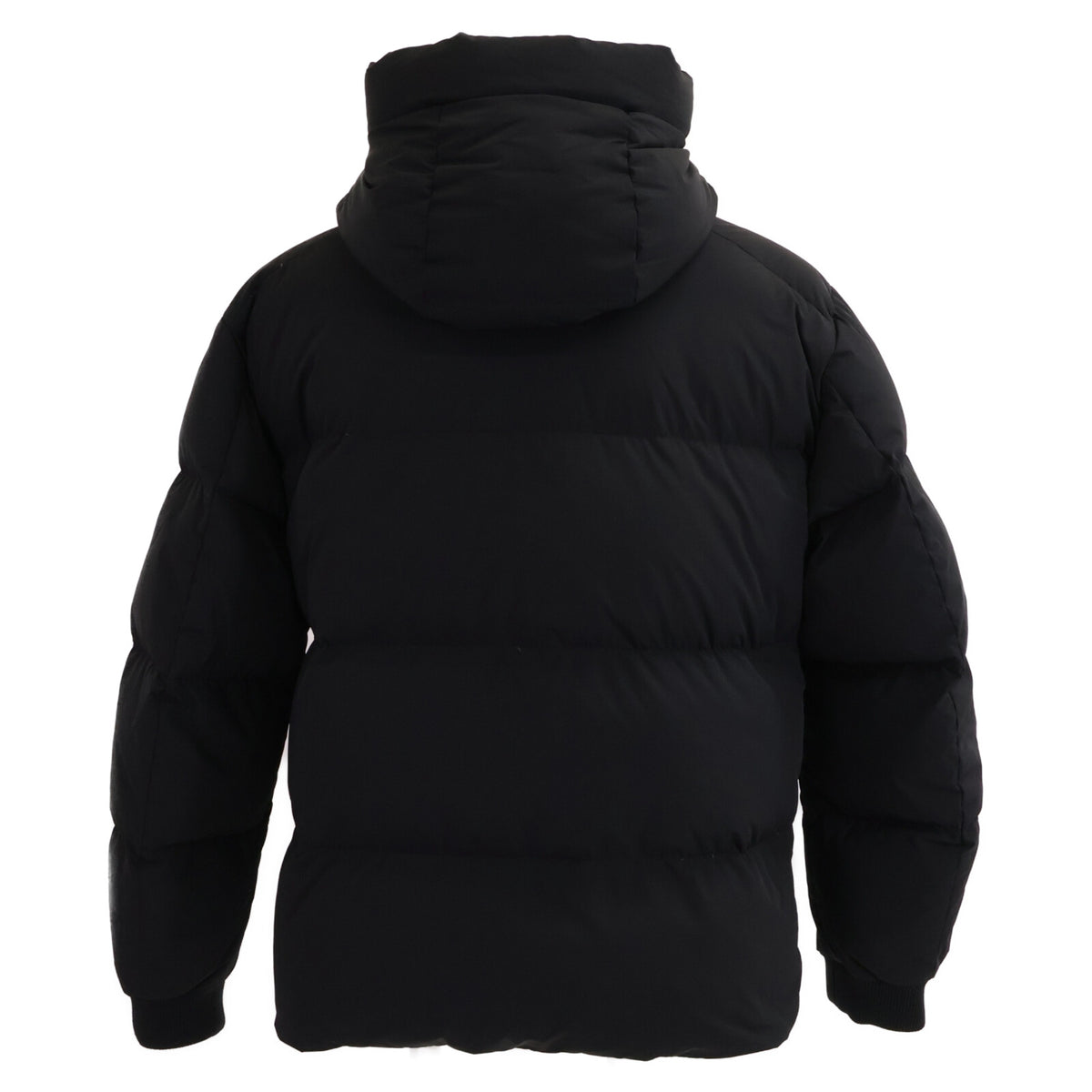 MONCLER AMBOISE Front Logo Hooded Nylon Jacket Black Size 3