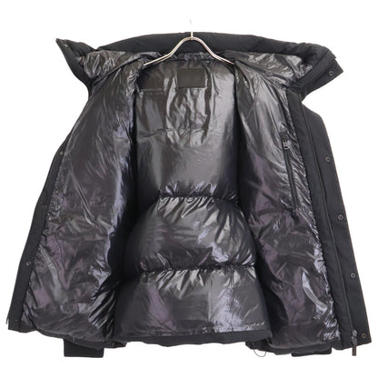 MONCLER AMBOISE Front Logo Hooded Nylon Jacket Black Size 3