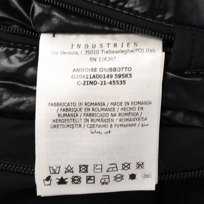 MONCLER AMBOISE Front Logo Hooded Nylon Jacket Black Size 3