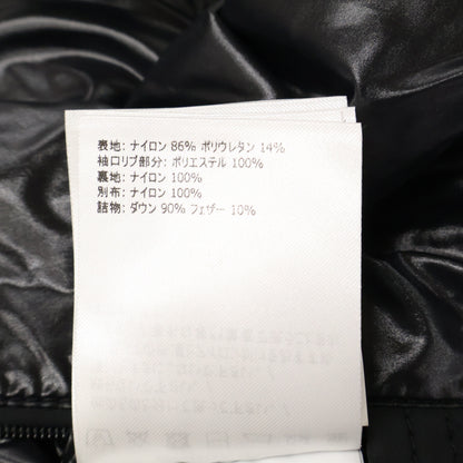 MONCLER AMBOISE Front Logo Hooded Nylon Jacket Black Size 3