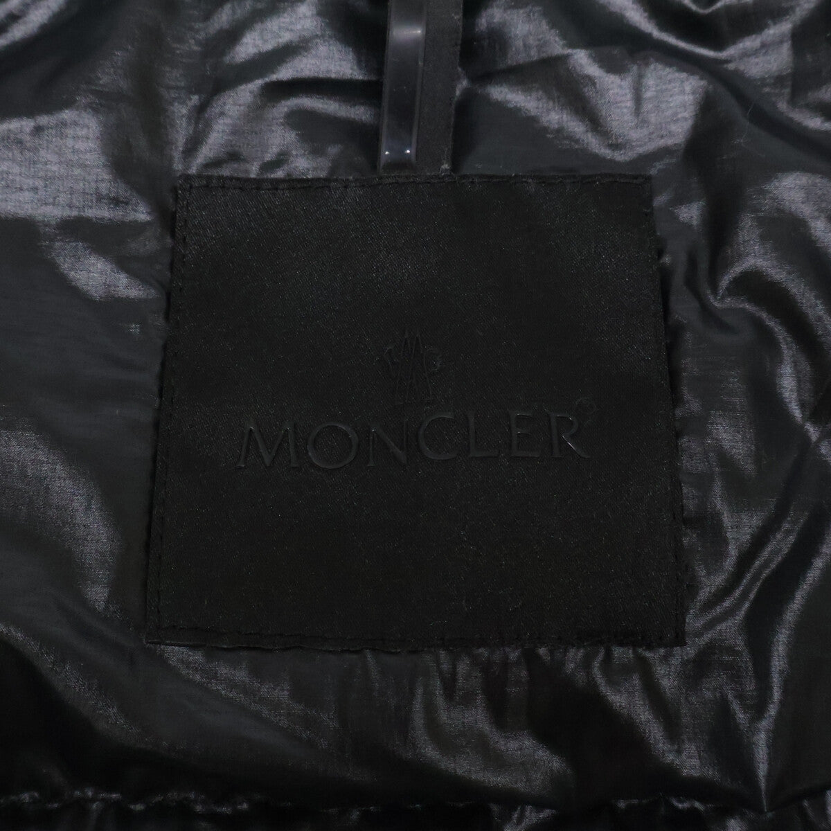 MONCLER 23 Aberden Embossed Logo Hooded Coat Grey Size 0