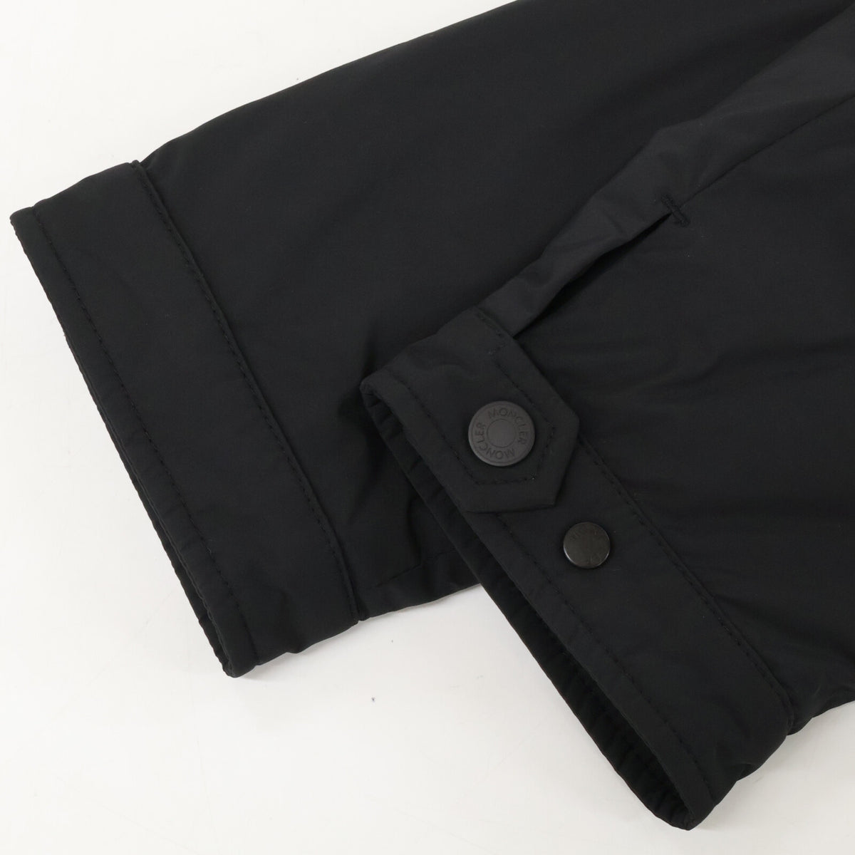 MONCLER VIVIES Quilted Panel Down Jacket Black Size 2