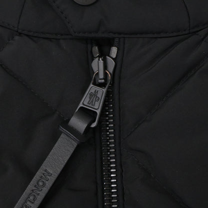 MONCLER VIVIES Quilted Panel Down Jacket Black Size 2
