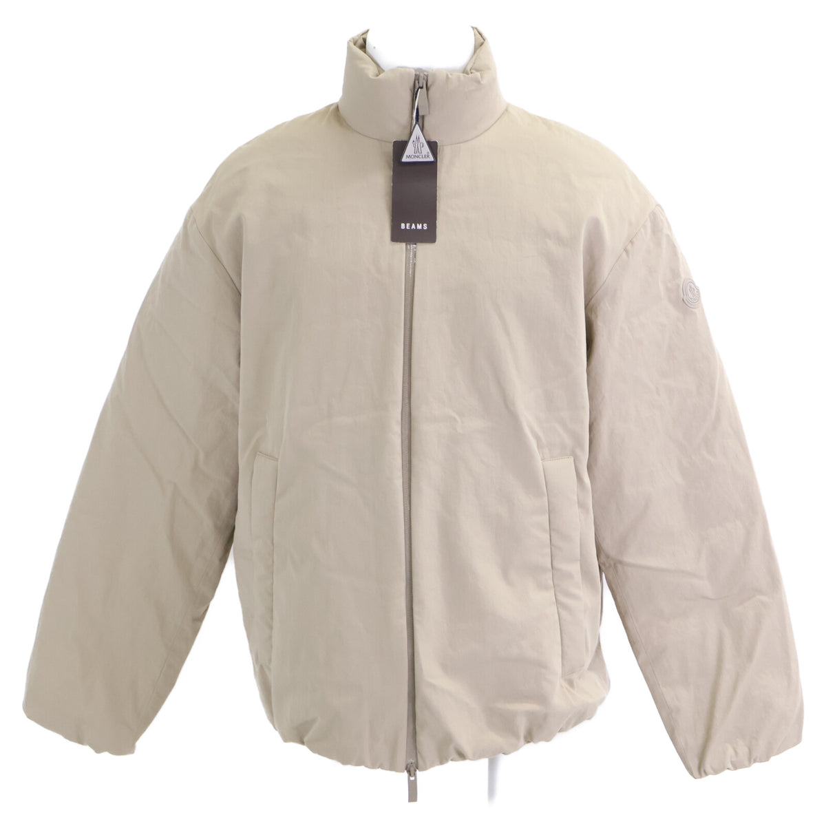 MONCLER NIBLES '24 Rubber Logo Patch Jacket Beige Size 3