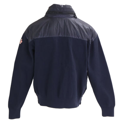 MONCLER GRENOBLE Nylon/Knit Hybrid Jacket Black/Navy Size M