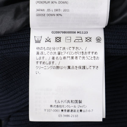 MONCLER GRENOBLE Nylon/Knit Hybrid Jacket Black/Navy Size M