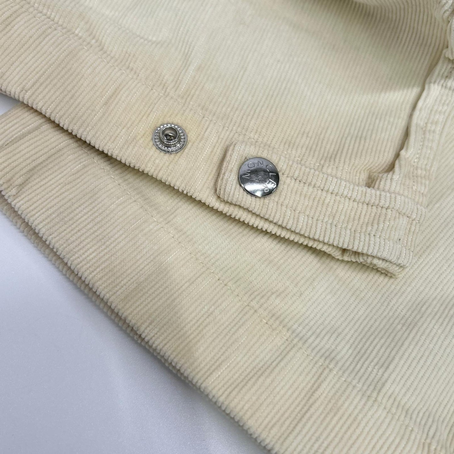 MONCLER Genius 1952 Ivory Corduroy Cargo Pants Size 46