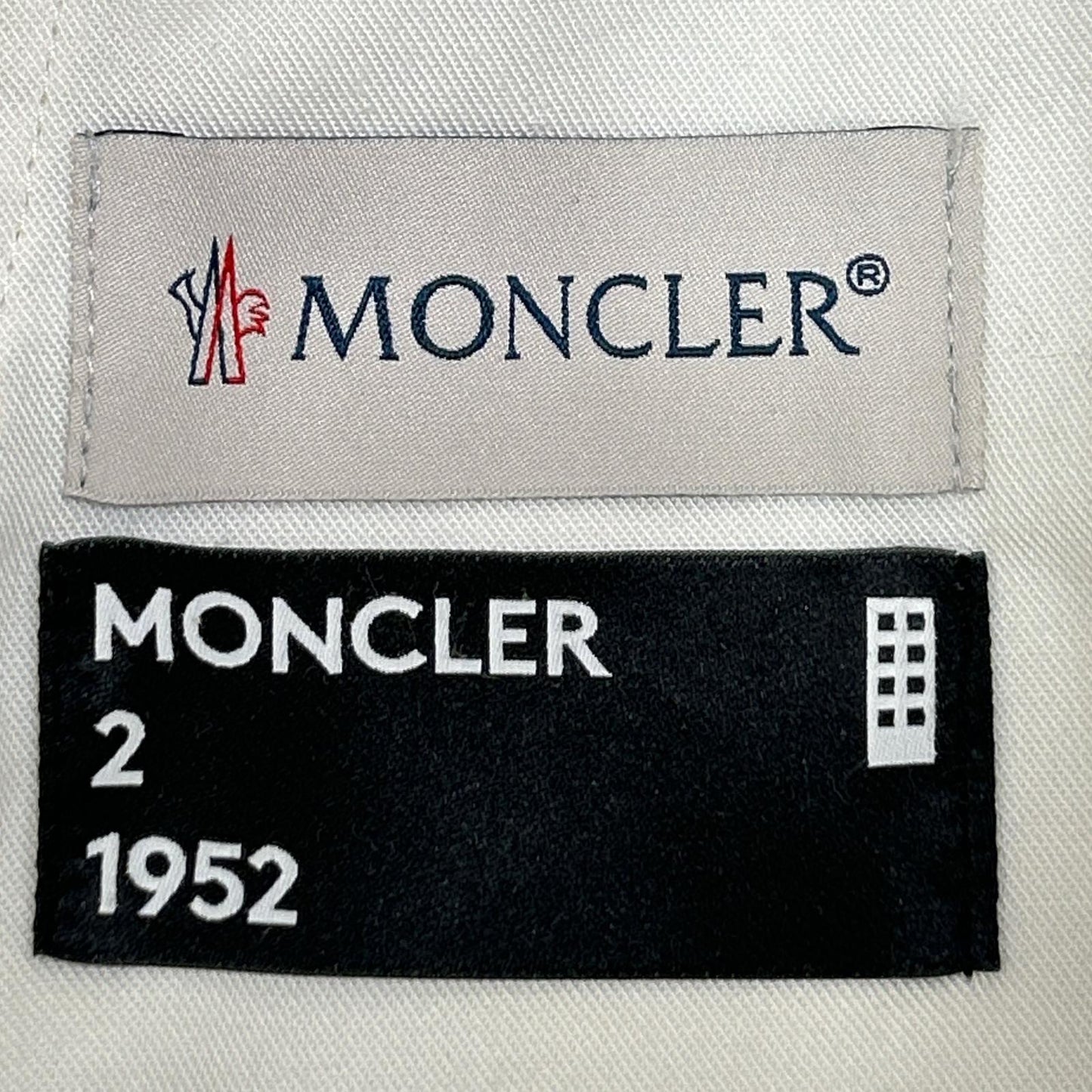 MONCLER Genius 1952 Ivory Corduroy Cargo Pants Size 46