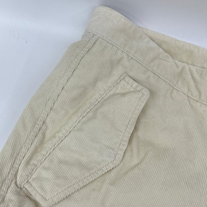 MONCLER Genius 1952 Ivory Corduroy Cargo Pants Size 46