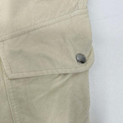 MONCLER Genius 1952 Ivory Corduroy Cargo Pants Size 46