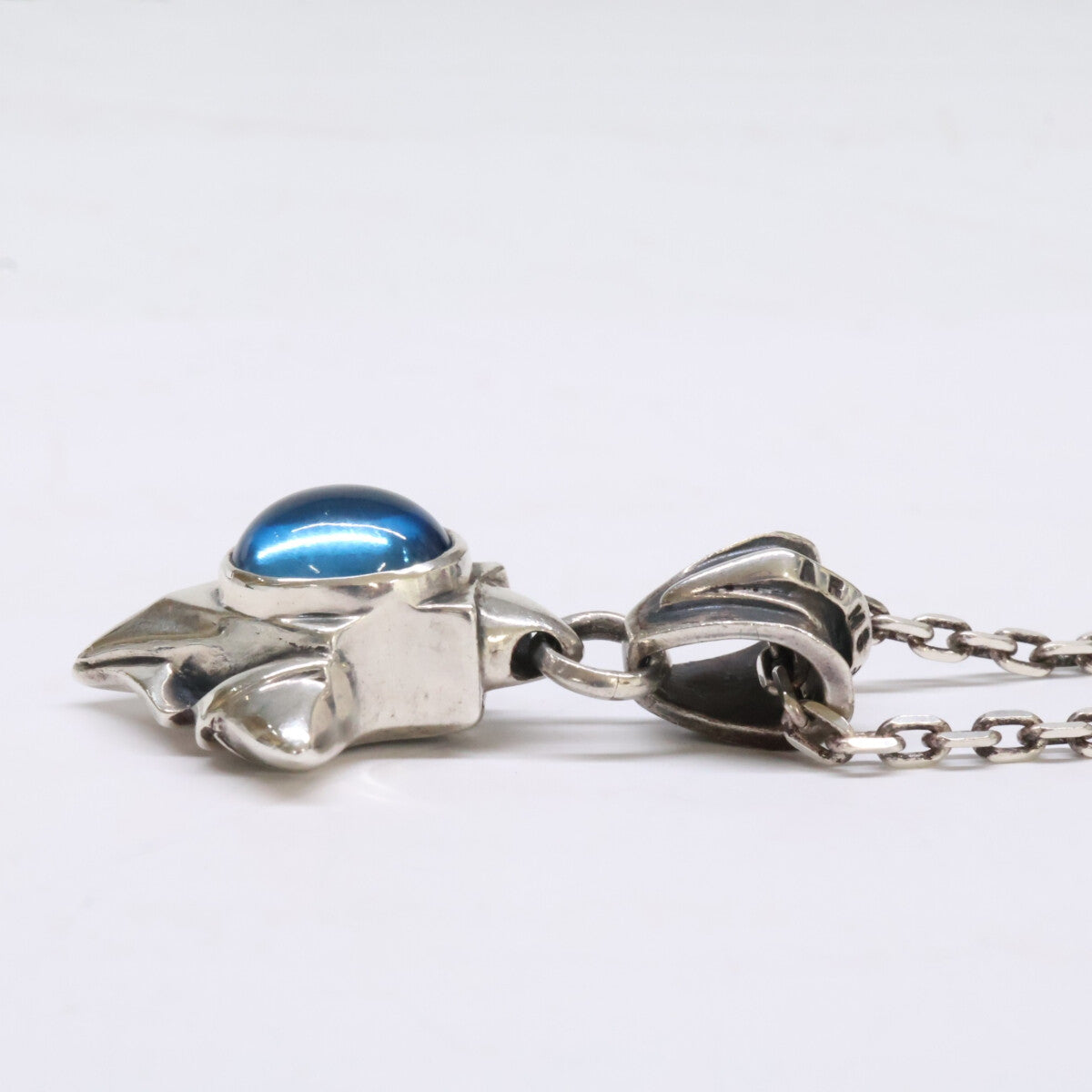 ARMS 925 Silver Feather Pendant Necklace Size ONE SIZE