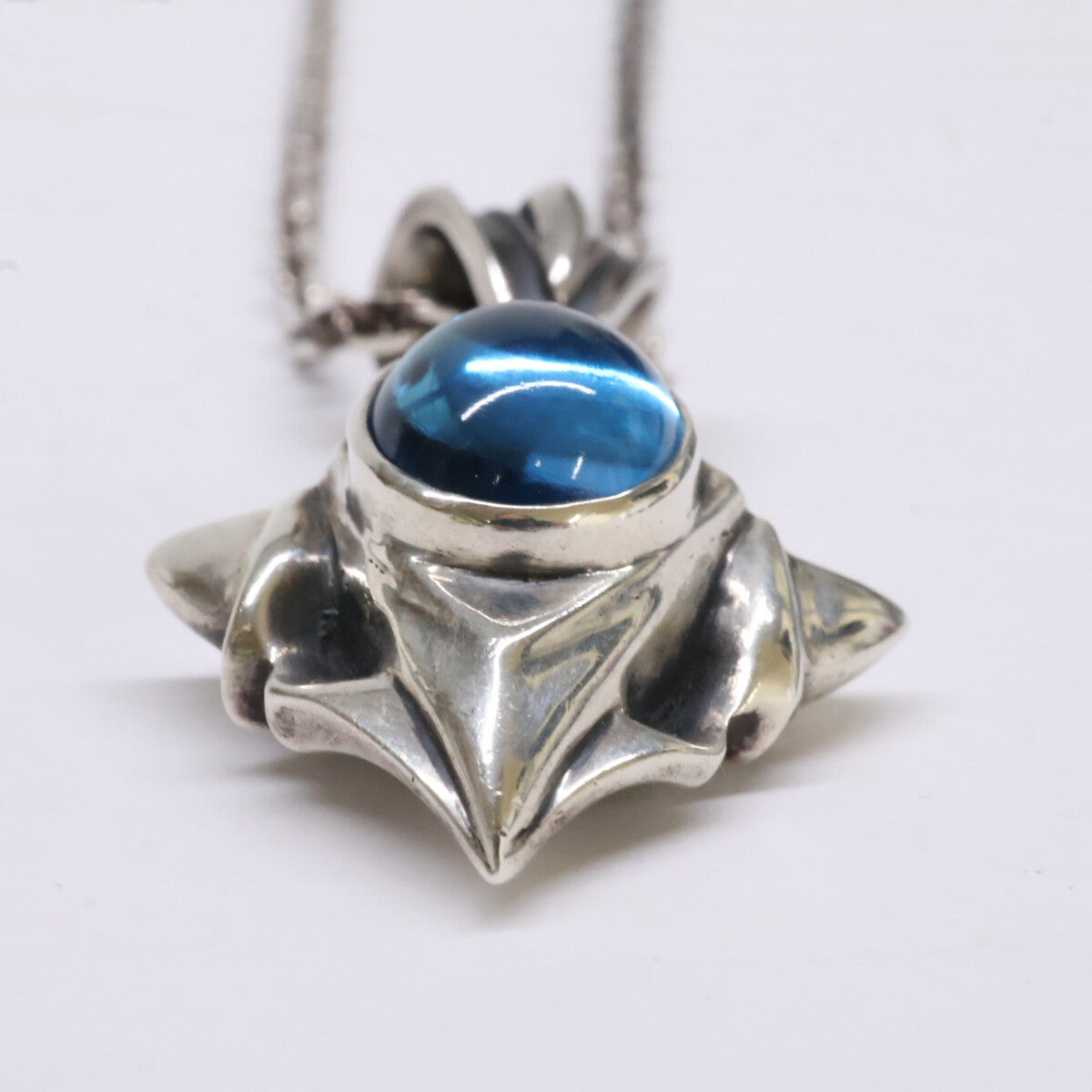 ARMS 925 Silver Feather Pendant Necklace Size ONE SIZE