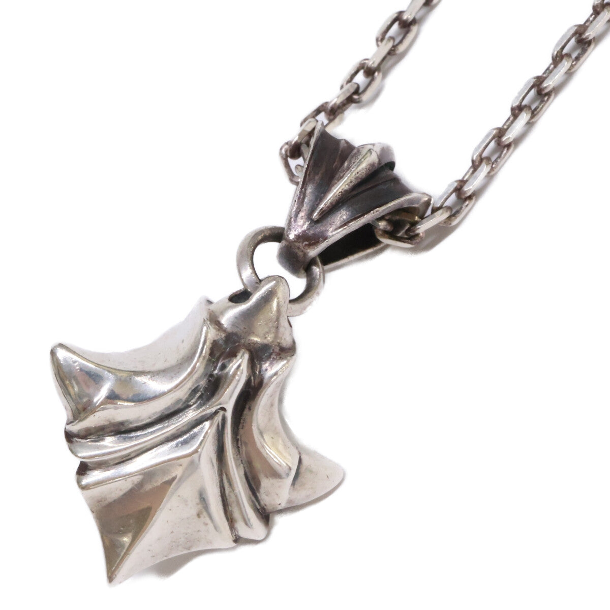 ARMS 925 Silver Feather Pendant Necklace Size ONE SIZE