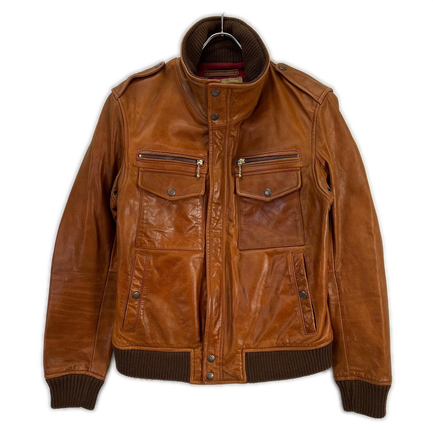 AVIREX Brown Horsehide Leather Jacket Size M