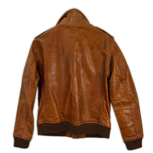 AVIREX Brown Horsehide Leather Jacket Size M