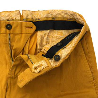PT01 Yellow Stretch Slim Fit Pants Size 44