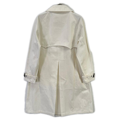 Sealup 11414/96191 White Cotton Trench Coat Size 46