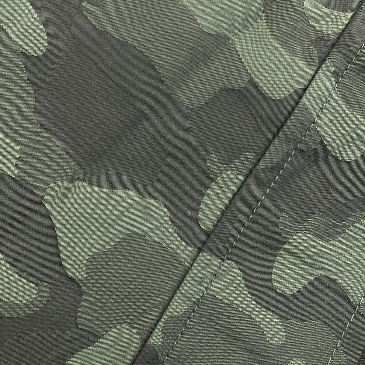 Gabriele Pasini Khaki Camo Stand Collar Nylon Coat Size 48