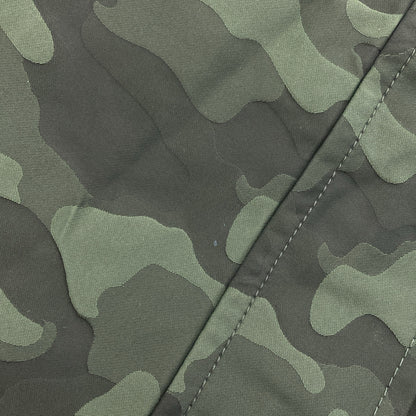 Gabriele Pasini Khaki Camo Stand Collar Nylon Coat Size 48