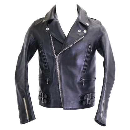 ADDICT CLOTHES AD-02 Horsehide Double Jacket Black Size 34