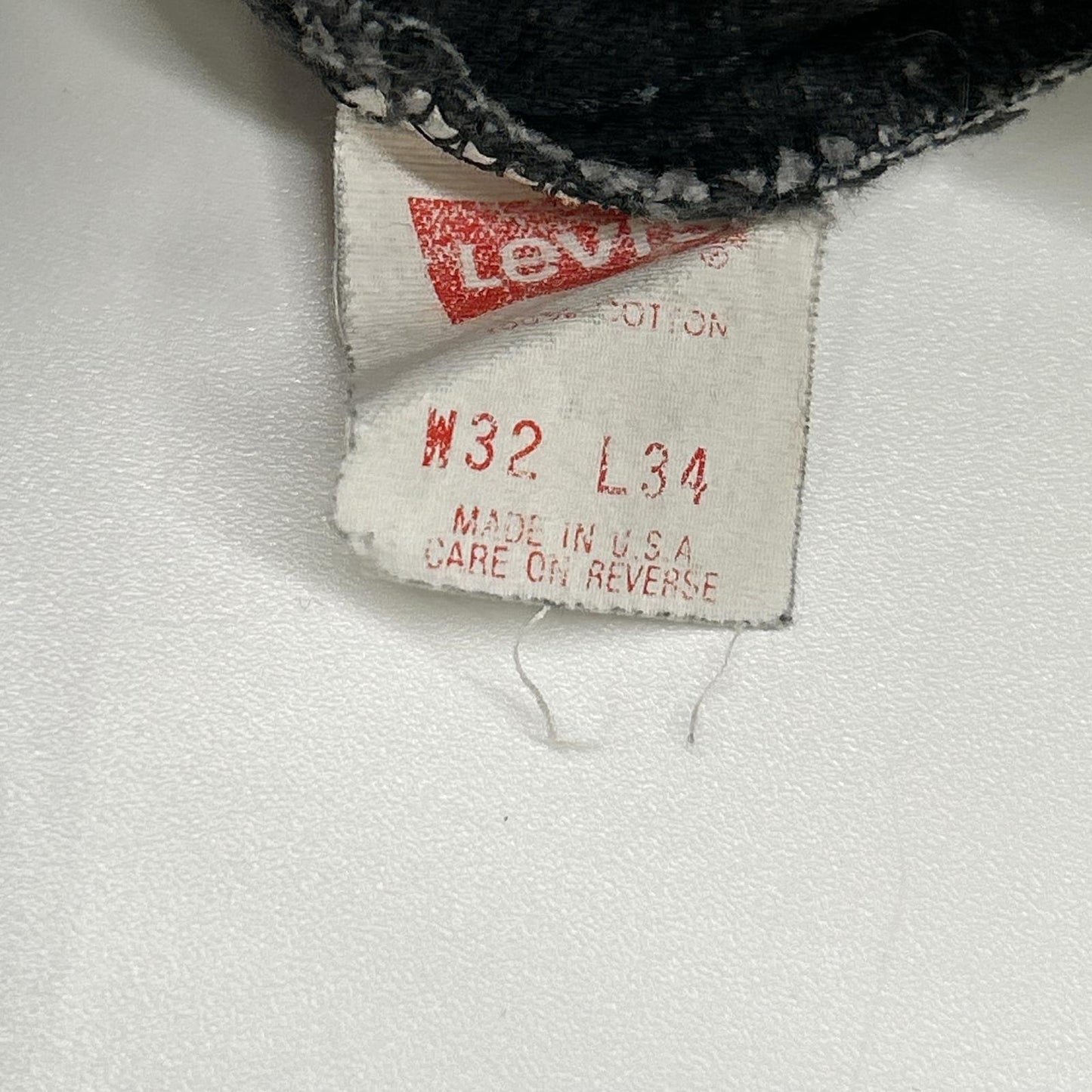 LEVI'S 90s Sulphur Black Tab 505 Zip Fly Jeans Size 32×34