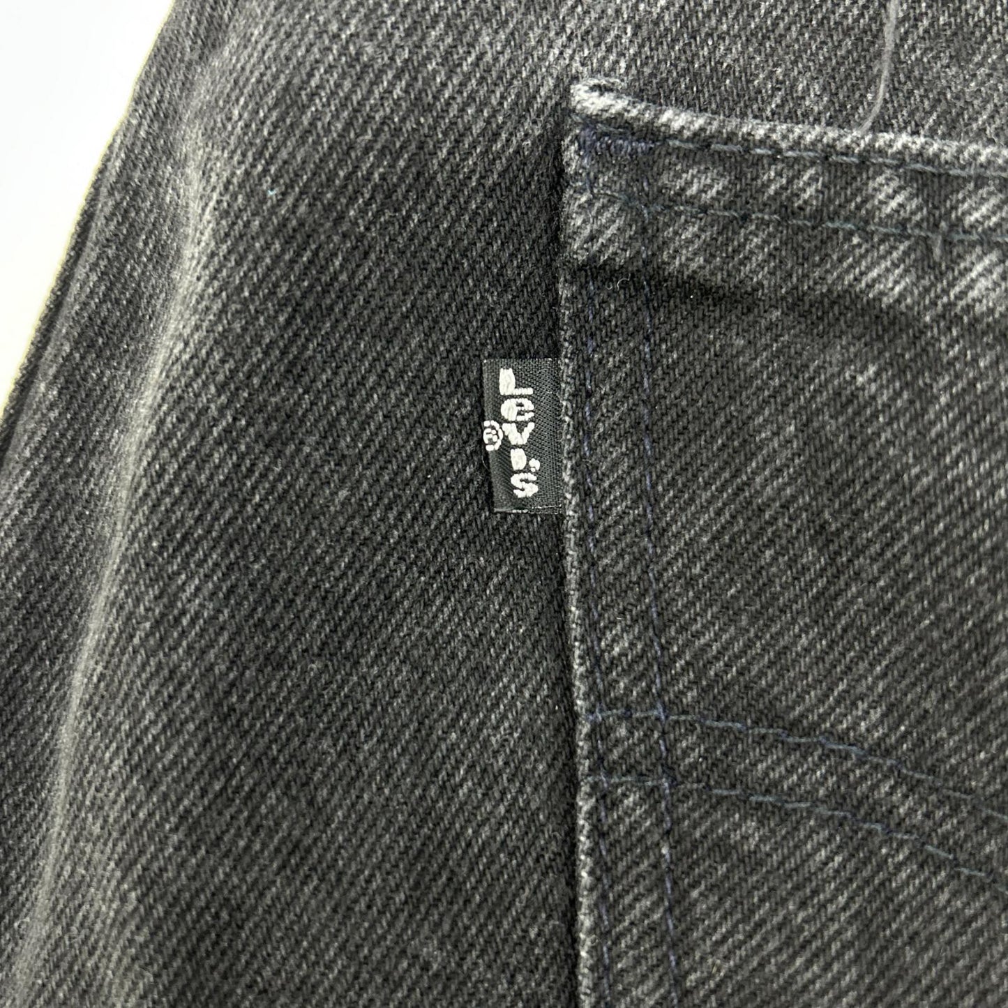 LEVI'S 90s Sulphur Black Tab 505 Zip Fly Jeans Size 32×34