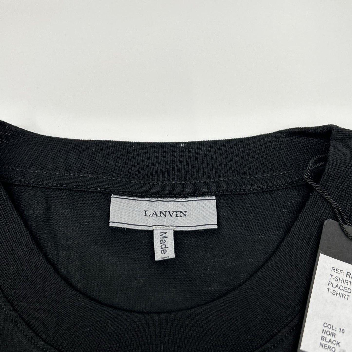 LANVIN Black The Refinery Crewneck S/S T-Shirt Size XS