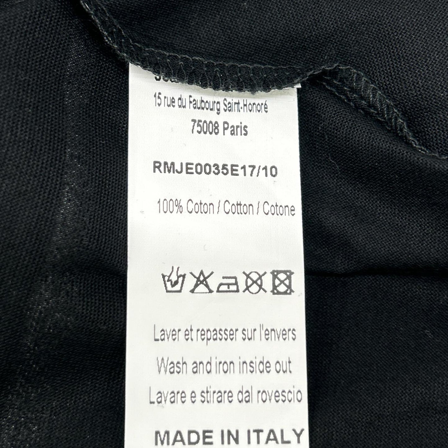 LANVIN Black The Refinery Crewneck S/S T-Shirt Size XS