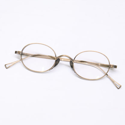 KameManNen KMN9918 AG Titanium Oval Gold Size 45x22-145
